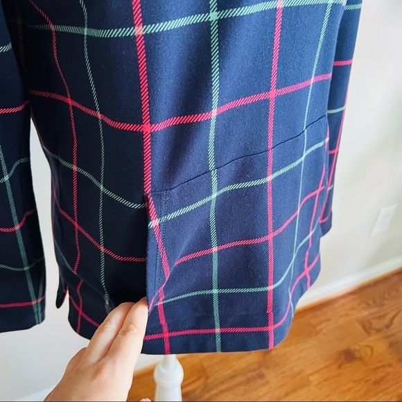 T by Talbots windowpane quarter zip pullover - Picture 4 of 6